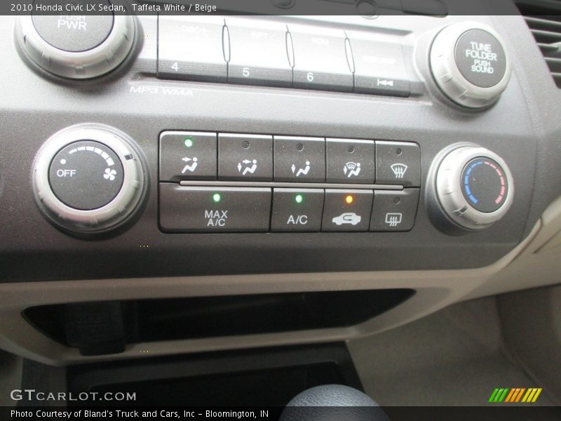Taffeta White / Beige 2010 Honda Civic LX Sedan