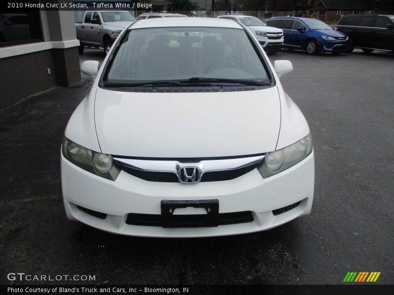 Taffeta White / Beige 2010 Honda Civic LX Sedan