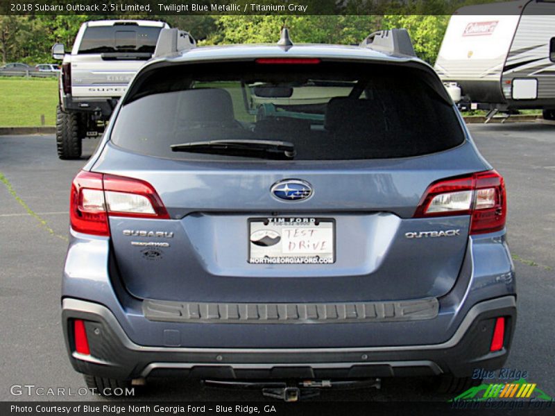 Twilight Blue Metallic / Titanium Gray 2018 Subaru Outback 2.5i Limited