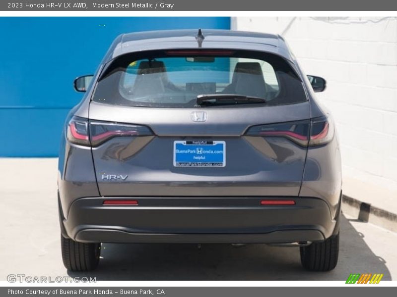 Modern Steel Metallic / Gray 2023 Honda HR-V LX AWD