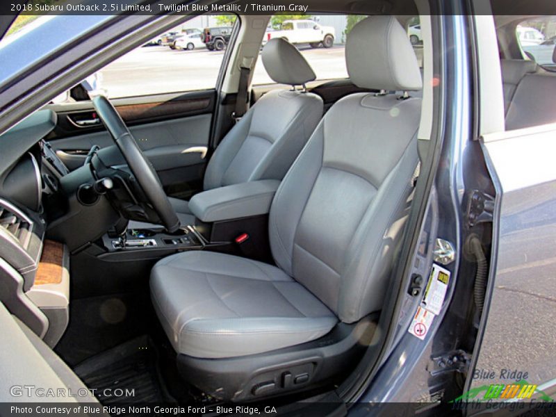 Twilight Blue Metallic / Titanium Gray 2018 Subaru Outback 2.5i Limited