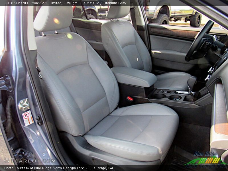 Twilight Blue Metallic / Titanium Gray 2018 Subaru Outback 2.5i Limited