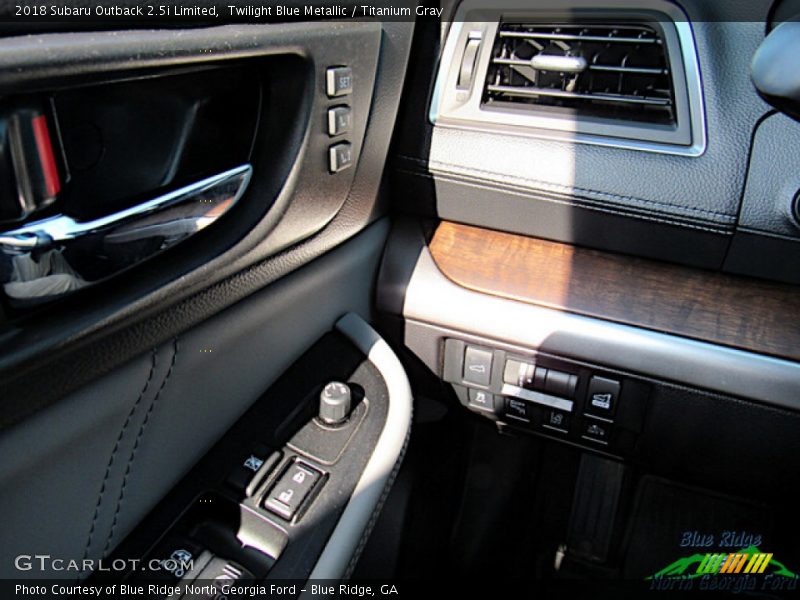 Twilight Blue Metallic / Titanium Gray 2018 Subaru Outback 2.5i Limited