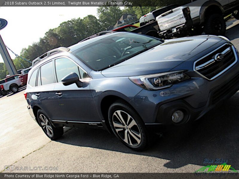 Twilight Blue Metallic / Titanium Gray 2018 Subaru Outback 2.5i Limited