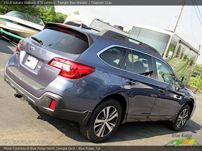 Twilight Blue Metallic / Titanium Gray 2018 Subaru Outback 2.5i Limited