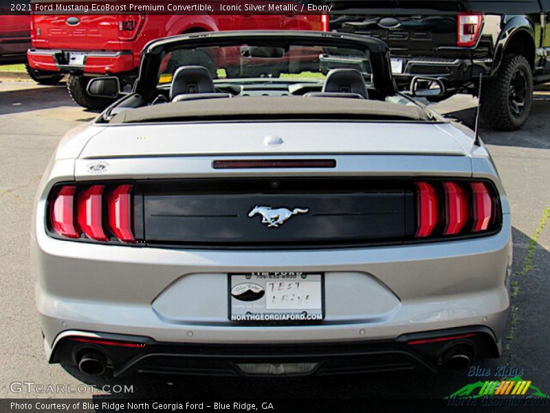 Iconic Silver Metallic / Ebony 2021 Ford Mustang EcoBoost Premium Convertible