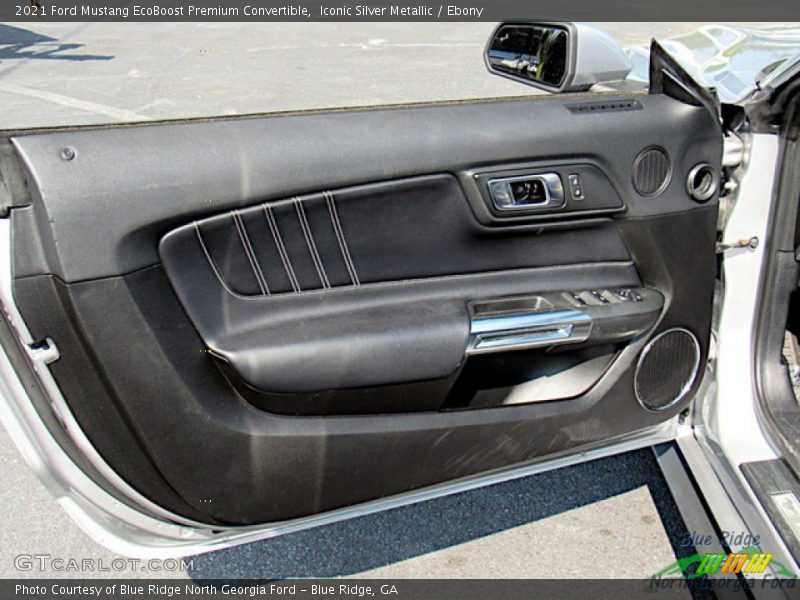 Iconic Silver Metallic / Ebony 2021 Ford Mustang EcoBoost Premium Convertible