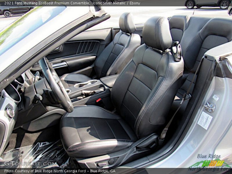 Iconic Silver Metallic / Ebony 2021 Ford Mustang EcoBoost Premium Convertible