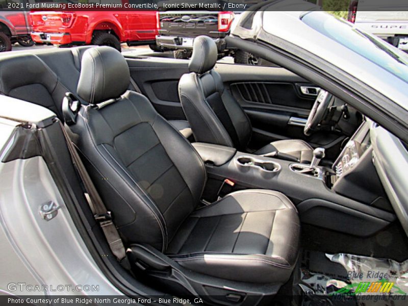 Iconic Silver Metallic / Ebony 2021 Ford Mustang EcoBoost Premium Convertible