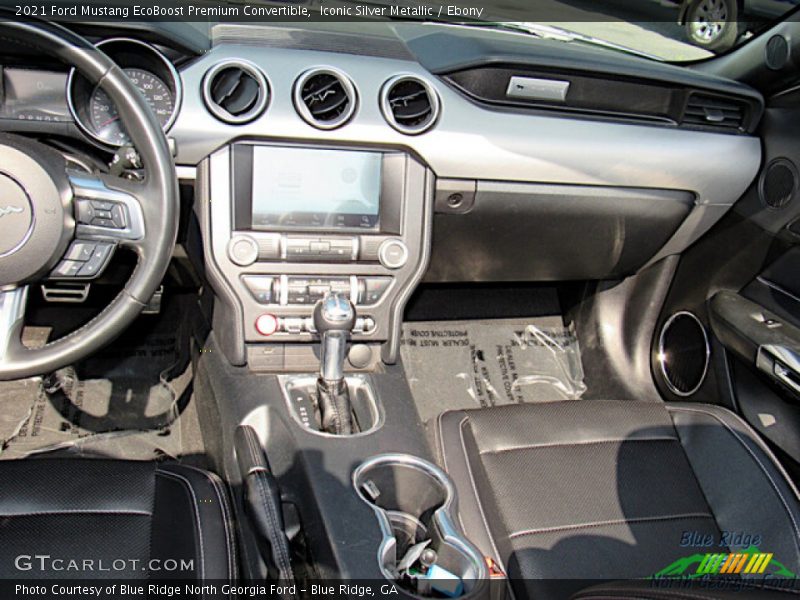 Iconic Silver Metallic / Ebony 2021 Ford Mustang EcoBoost Premium Convertible