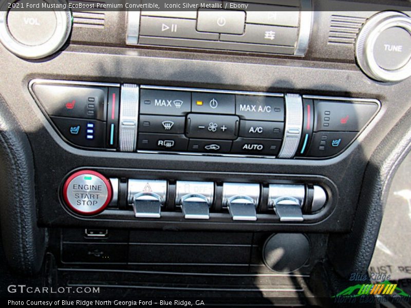 Iconic Silver Metallic / Ebony 2021 Ford Mustang EcoBoost Premium Convertible