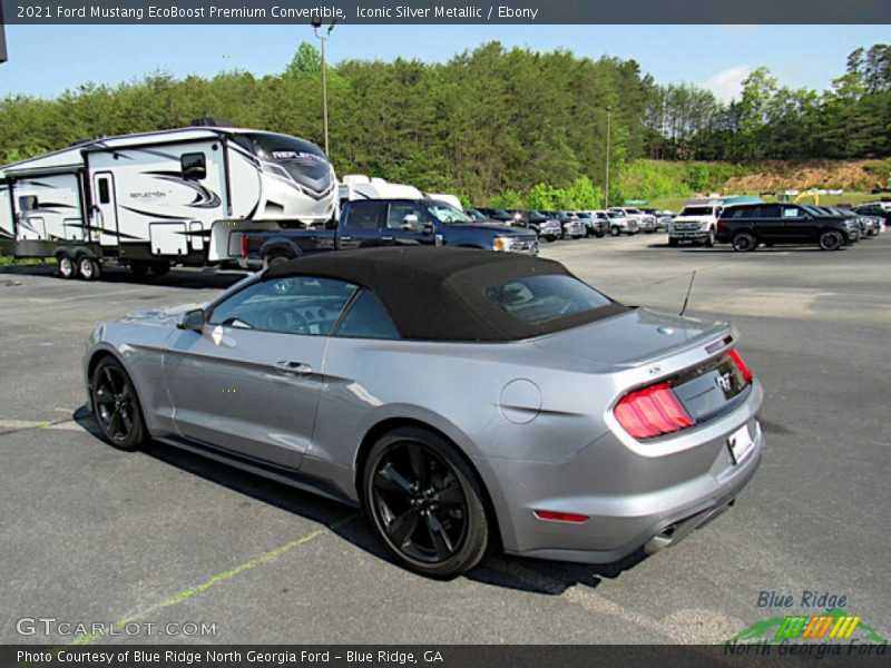Iconic Silver Metallic / Ebony 2021 Ford Mustang EcoBoost Premium Convertible