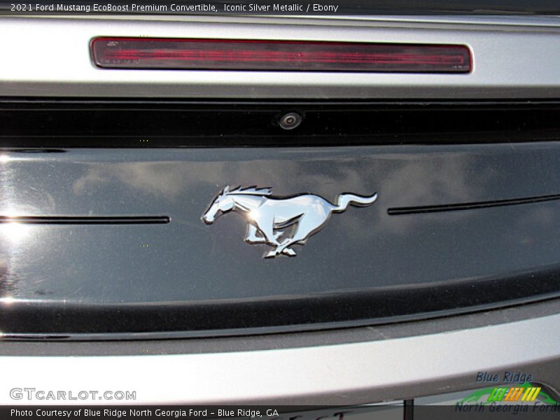 Iconic Silver Metallic / Ebony 2021 Ford Mustang EcoBoost Premium Convertible