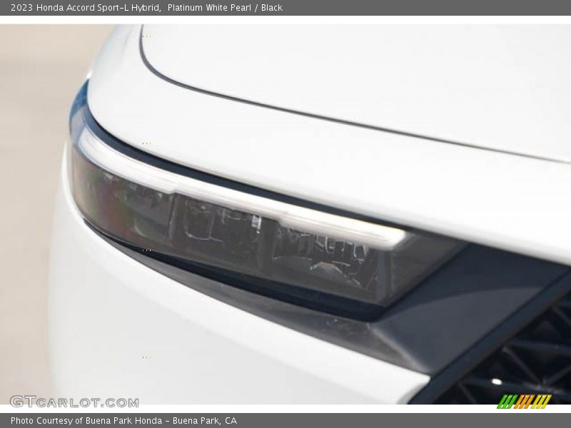Platinum White Pearl / Black 2023 Honda Accord Sport-L Hybrid