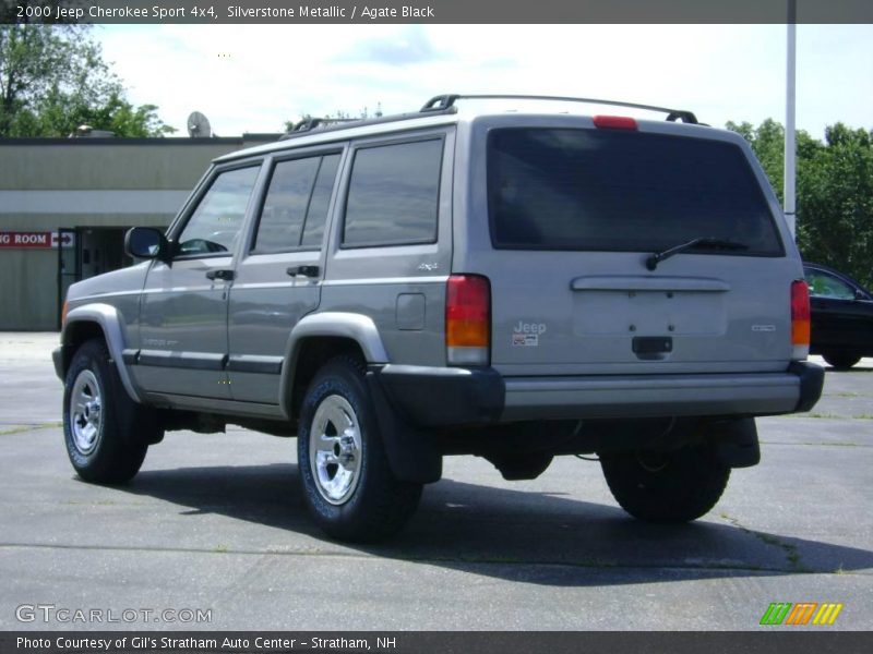 Silverstone Metallic / Agate Black 2000 Jeep Cherokee Sport 4x4
