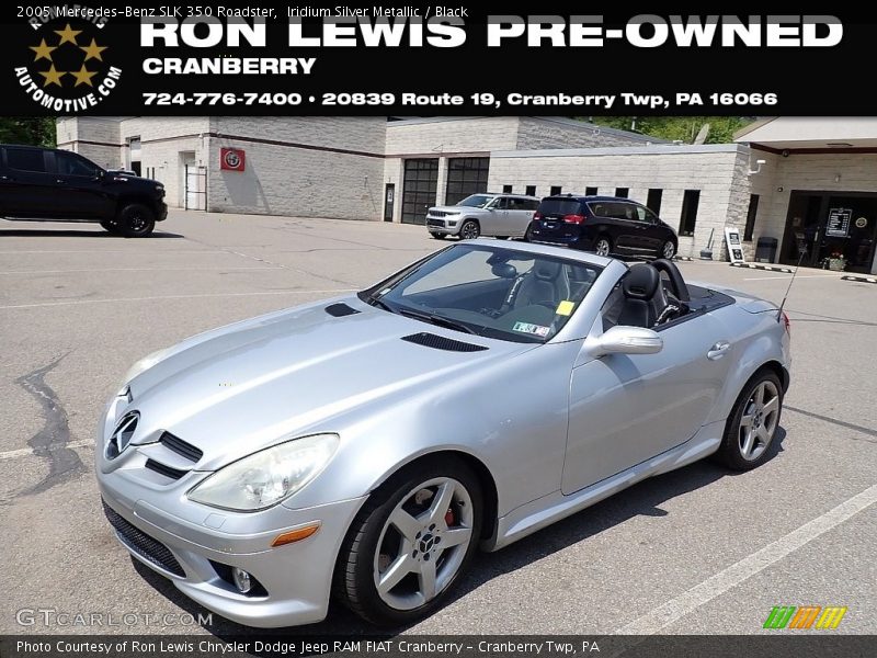 Iridium Silver Metallic / Black 2005 Mercedes-Benz SLK 350 Roadster