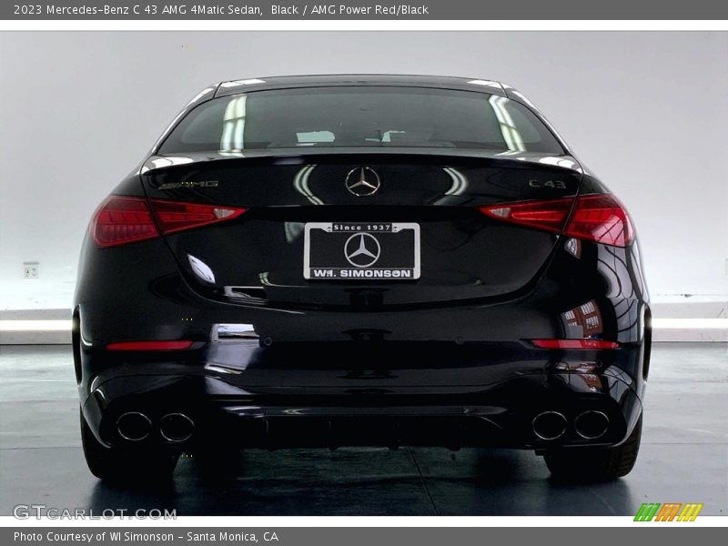 Black / AMG Power Red/Black 2023 Mercedes-Benz C 43 AMG 4Matic Sedan