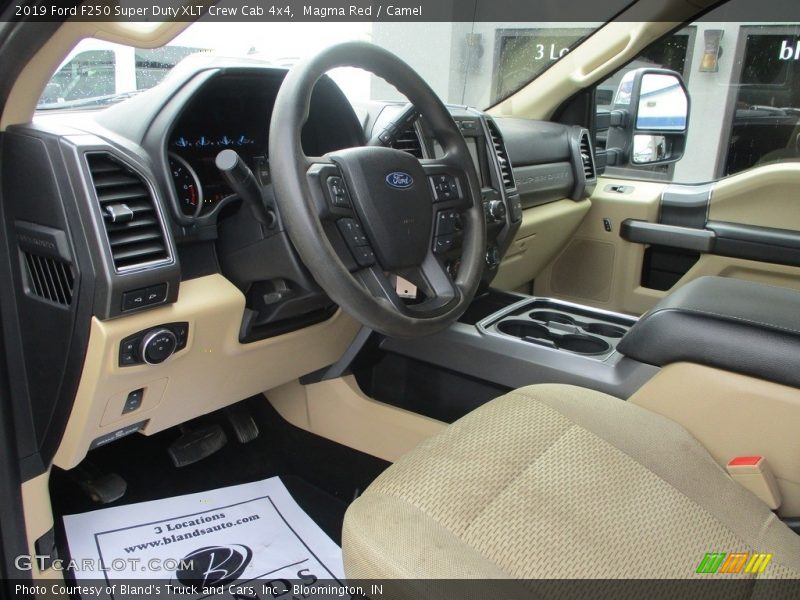 Magma Red / Camel 2019 Ford F250 Super Duty XLT Crew Cab 4x4