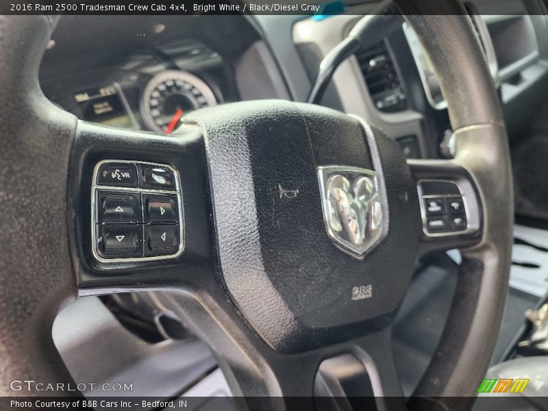 Bright White / Black/Diesel Gray 2016 Ram 2500 Tradesman Crew Cab 4x4