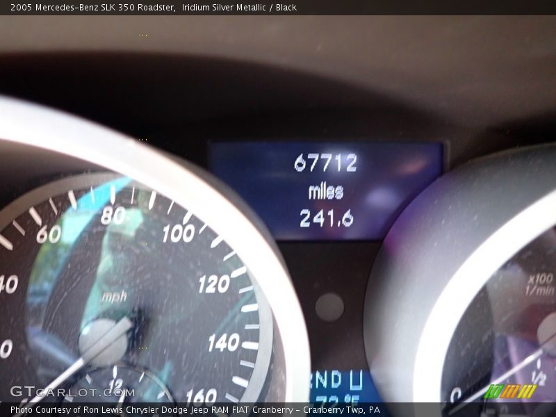 Iridium Silver Metallic / Black 2005 Mercedes-Benz SLK 350 Roadster