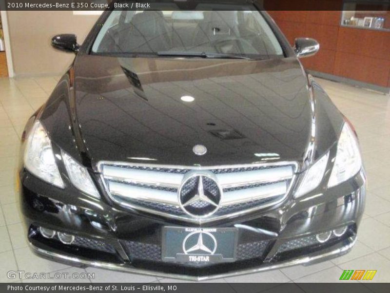 Black / Black 2010 Mercedes-Benz E 350 Coupe