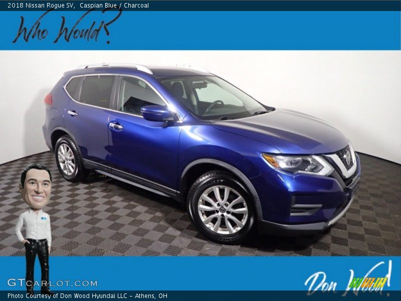 Caspian Blue / Charcoal 2018 Nissan Rogue SV