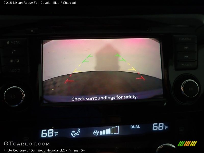 Caspian Blue / Charcoal 2018 Nissan Rogue SV