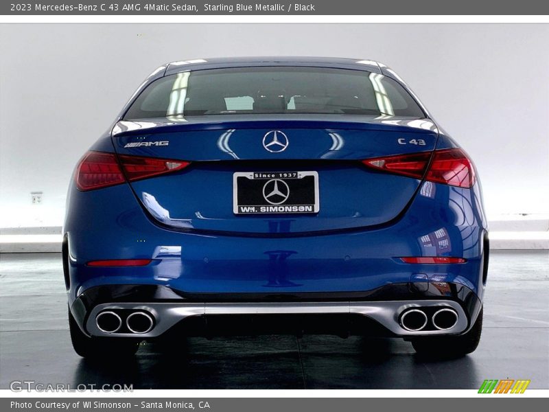 Starling Blue Metallic / Black 2023 Mercedes-Benz C 43 AMG 4Matic Sedan