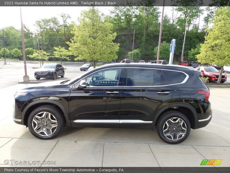 Twilight Black / Black 2023 Hyundai Santa Fe Hybrid Limited AWD