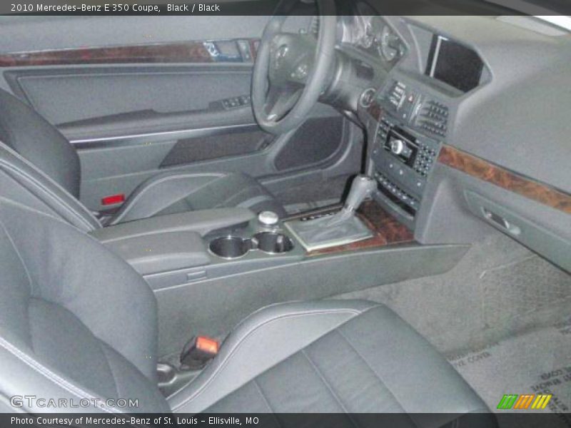 Black / Black 2010 Mercedes-Benz E 350 Coupe