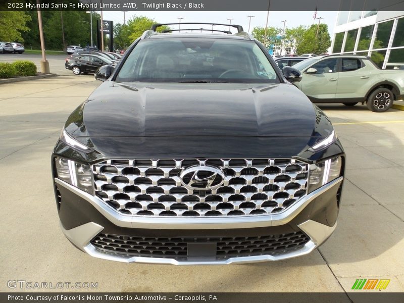 Twilight Black / Black 2023 Hyundai Santa Fe Hybrid Limited AWD