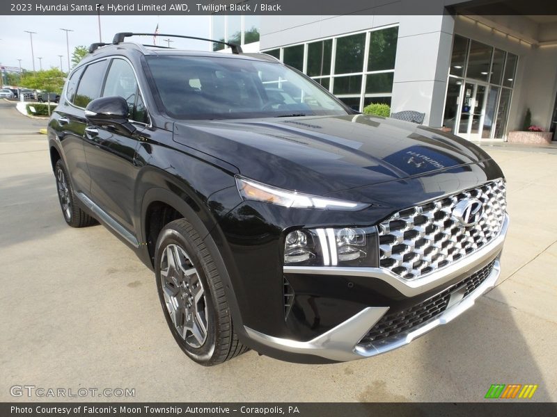 Twilight Black / Black 2023 Hyundai Santa Fe Hybrid Limited AWD