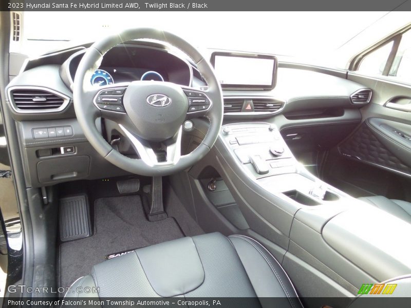 Twilight Black / Black 2023 Hyundai Santa Fe Hybrid Limited AWD