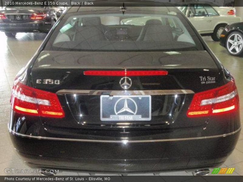 Black / Black 2010 Mercedes-Benz E 350 Coupe