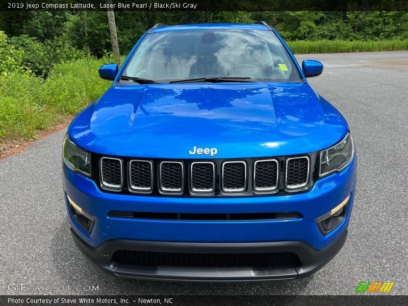 Laser Blue Pearl / Black/Ski Gray 2019 Jeep Compass Latitude