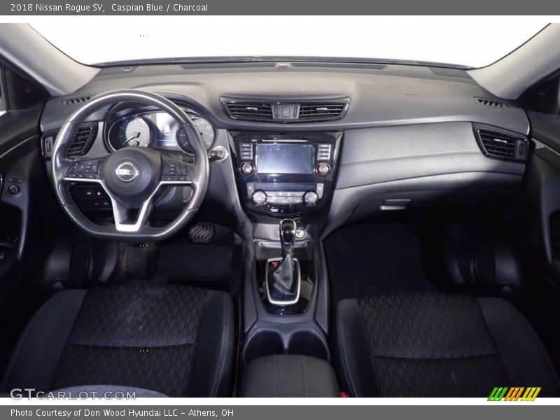 Caspian Blue / Charcoal 2018 Nissan Rogue SV
