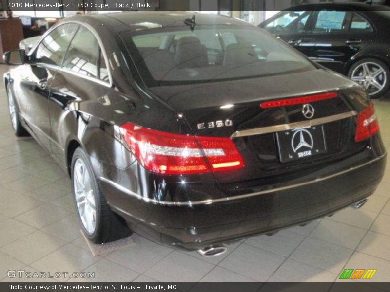 Black / Black 2010 Mercedes-Benz E 350 Coupe