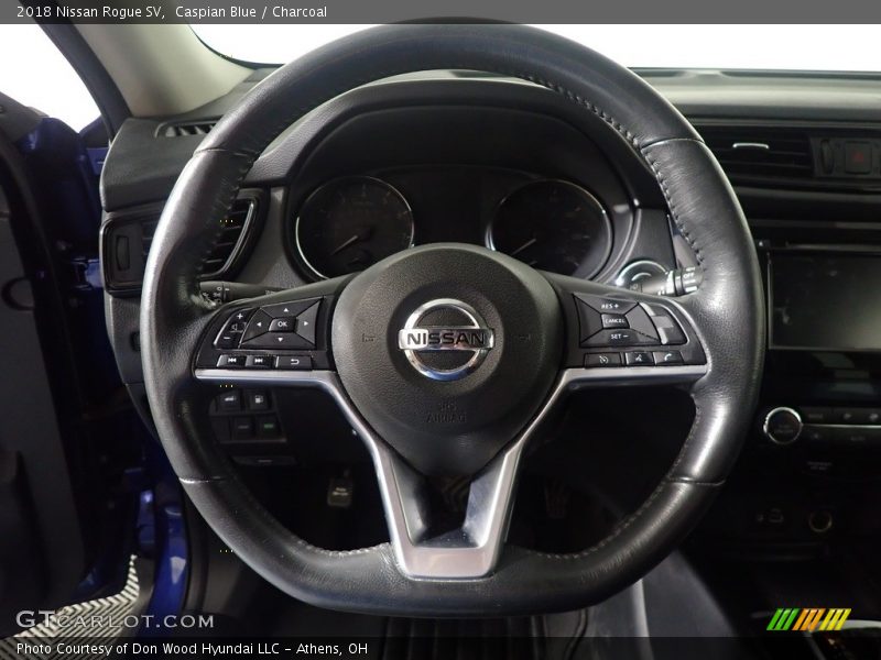 Caspian Blue / Charcoal 2018 Nissan Rogue SV