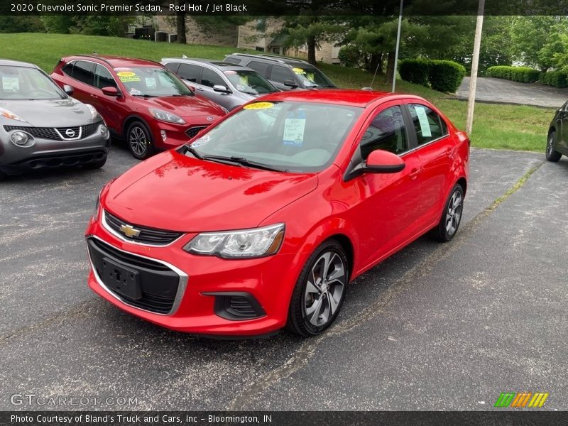 Red Hot / Jet Black 2020 Chevrolet Sonic Premier Sedan
