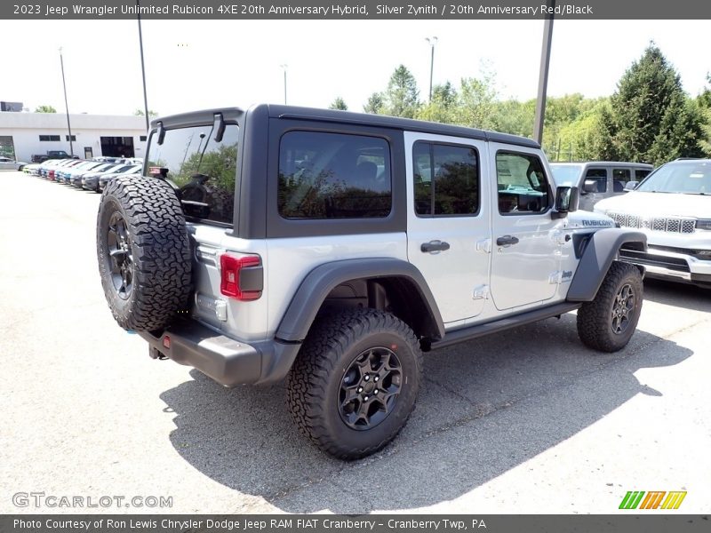 Silver Zynith / 20th Anniversary Red/Black 2023 Jeep Wrangler Unlimited Rubicon 4XE 20th Anniversary Hybrid