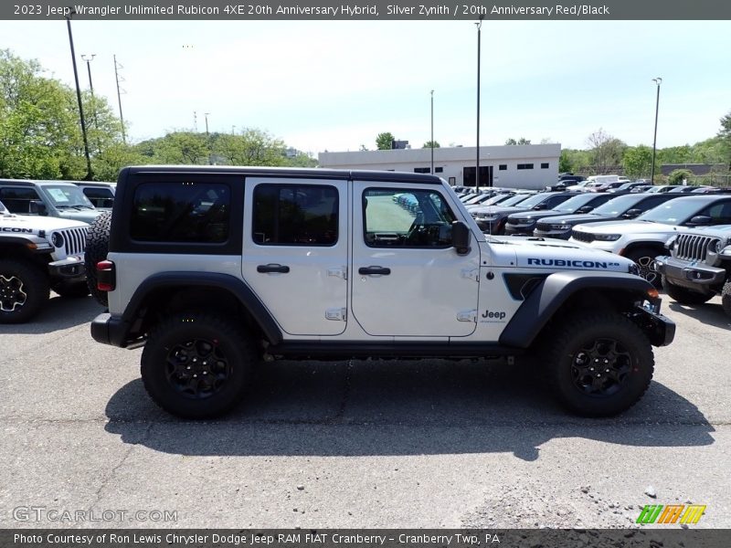 Silver Zynith / 20th Anniversary Red/Black 2023 Jeep Wrangler Unlimited Rubicon 4XE 20th Anniversary Hybrid