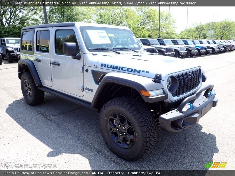 Silver Zynith / 20th Anniversary Red/Black 2023 Jeep Wrangler Unlimited Rubicon 4XE 20th Anniversary Hybrid