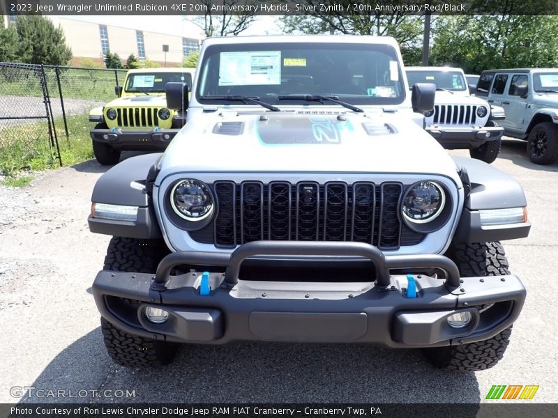 Silver Zynith / 20th Anniversary Red/Black 2023 Jeep Wrangler Unlimited Rubicon 4XE 20th Anniversary Hybrid