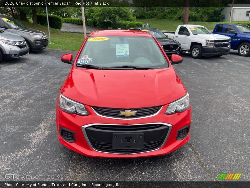 Red Hot / Jet Black 2020 Chevrolet Sonic Premier Sedan