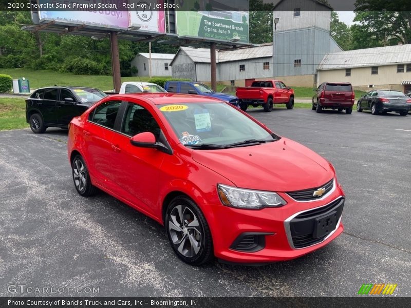 Red Hot / Jet Black 2020 Chevrolet Sonic Premier Sedan