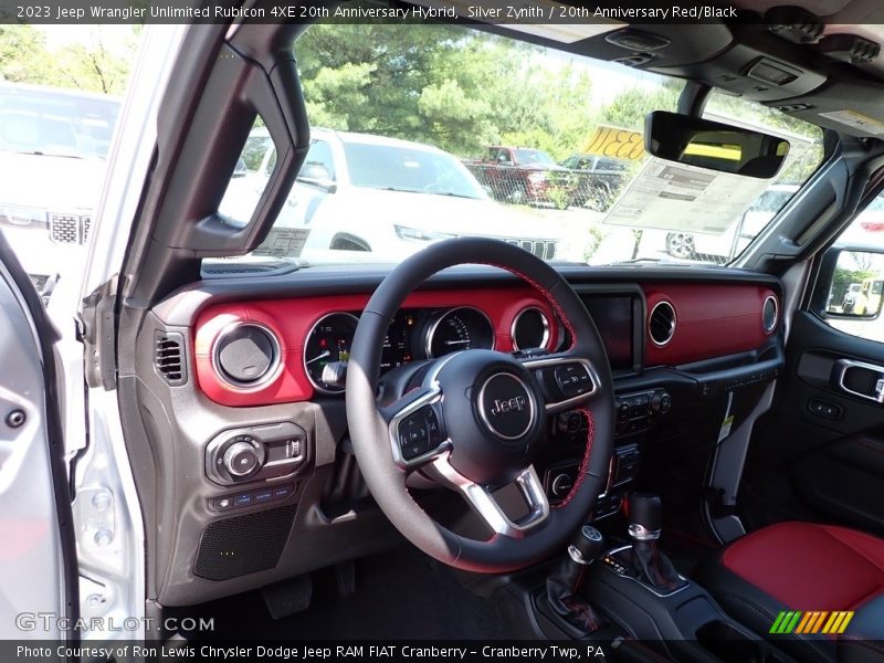Silver Zynith / 20th Anniversary Red/Black 2023 Jeep Wrangler Unlimited Rubicon 4XE 20th Anniversary Hybrid
