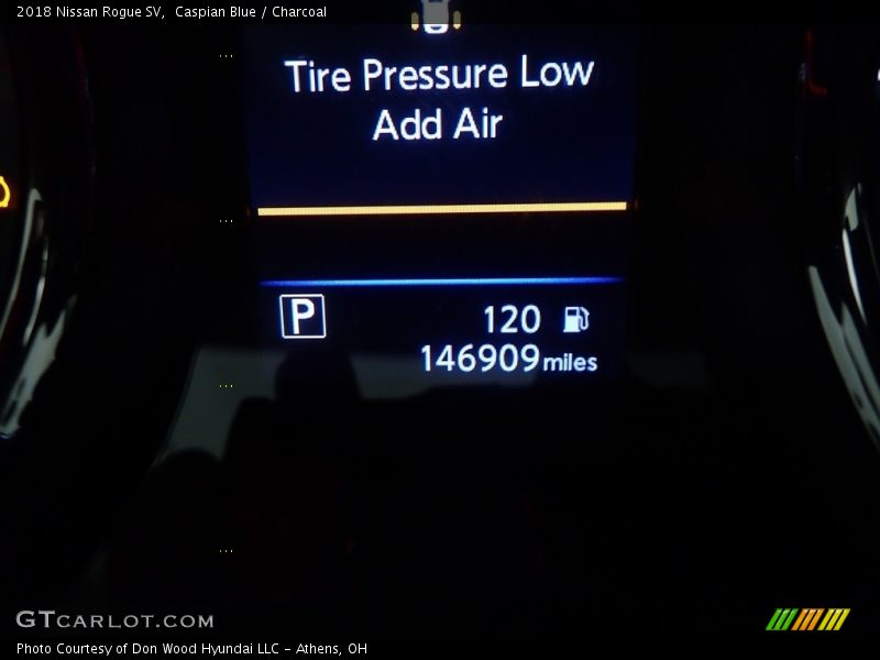 Caspian Blue / Charcoal 2018 Nissan Rogue SV