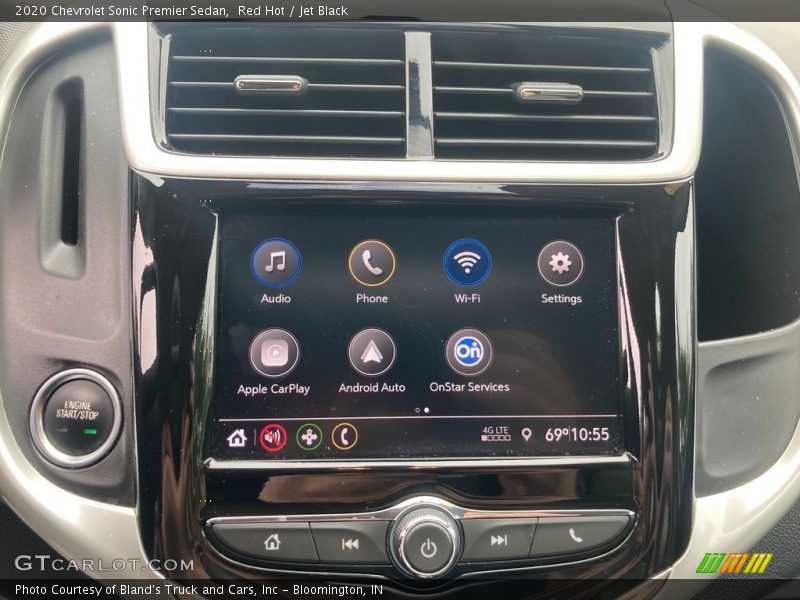 Red Hot / Jet Black 2020 Chevrolet Sonic Premier Sedan