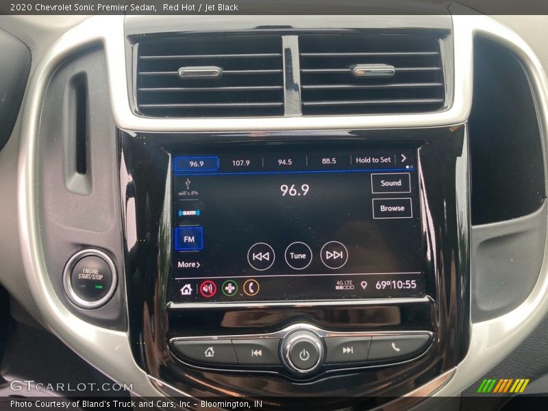 Red Hot / Jet Black 2020 Chevrolet Sonic Premier Sedan