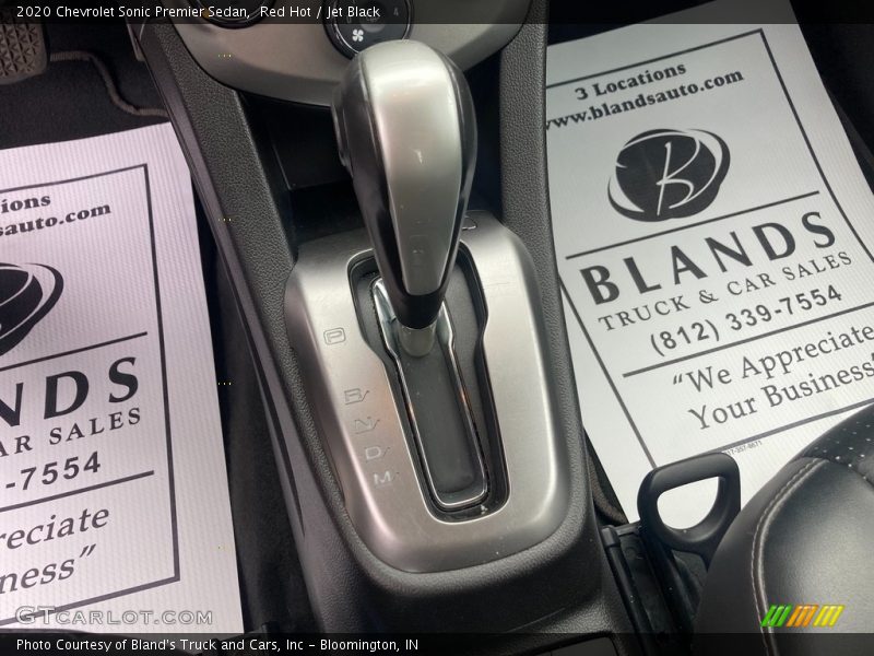 Red Hot / Jet Black 2020 Chevrolet Sonic Premier Sedan